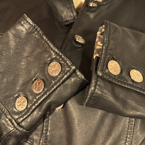 Tory Burch Black Leather Jacket - Picture 12 of 12